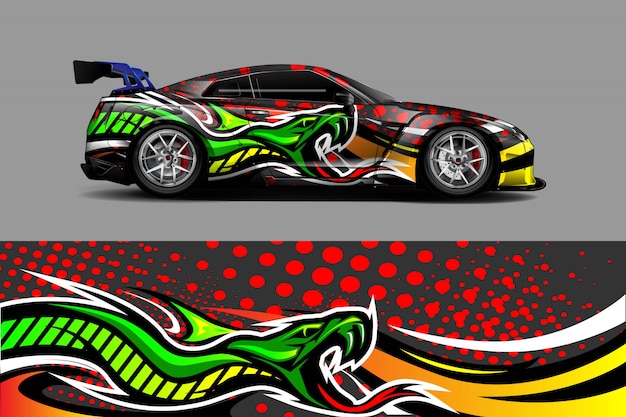 Vector diseño de envoltura de automóvil