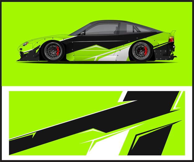 Diseño de envoltura para automóviles de carreras Diseño de envolvimiento para automóviles deportivos