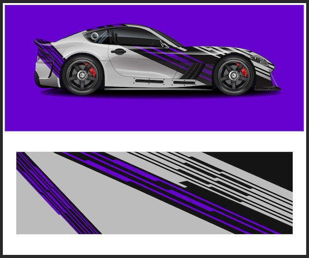 Diseño de envoltura para automóviles de carreras Diseño de envolvimiento para automóviles deportivos