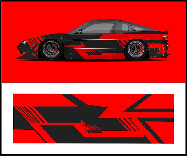 Diseño de envoltura para automóviles de carreras Diseño de envolvimiento para automóviles deportivos