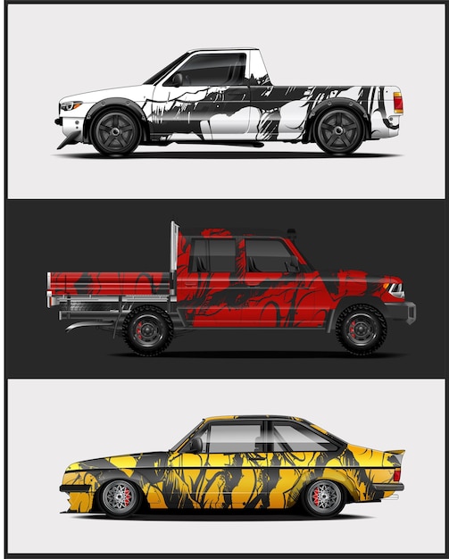 diseño de envoltura de automóviles deportivos