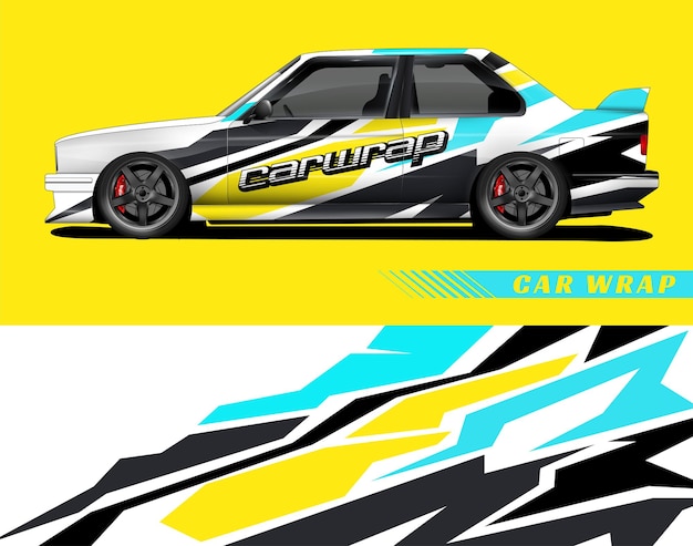 Diseño de envoltura de automóviles con texturas abstractas diseños de fondo de carreras para vehículos de aventura de automóviles de carreras