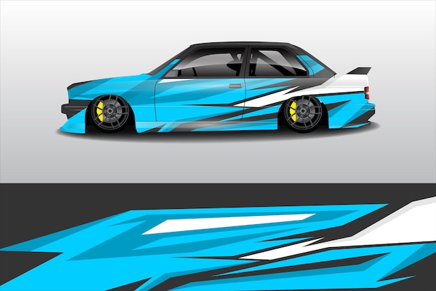 Diseño de envoltura para automóviles vector de rayas deportivas pegatinas para automóviles pegatinas de carreras para afinación