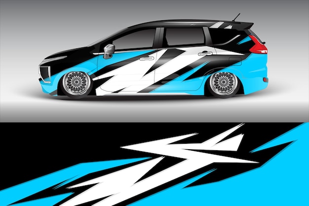 Diseño de envoltura para automóviles vector de rayas deportivas pegatinas para automóviles pegatinas de carreras para afinación