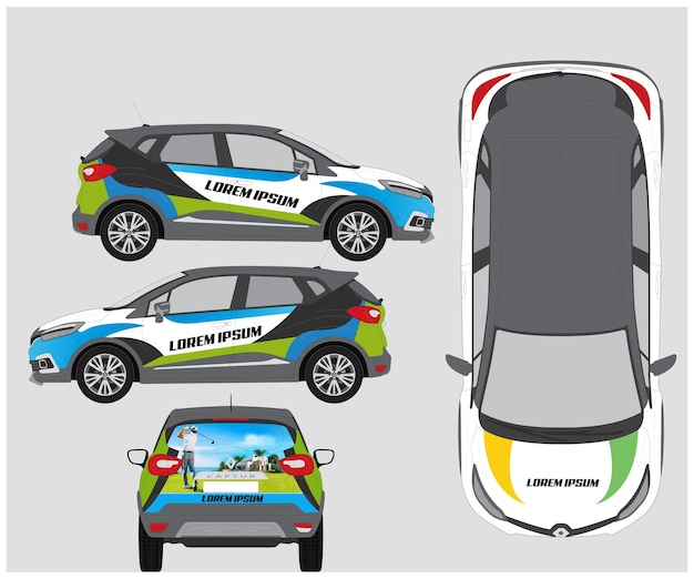 Diseño de envoltura de automóviles para vehículos