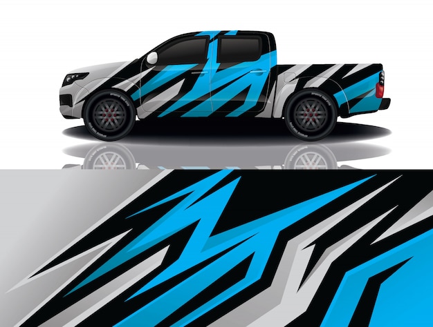 diseño de envoltura de calcomanía de coche de camión