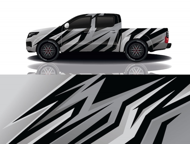 diseño de envoltura de calcomanía de coche de camión