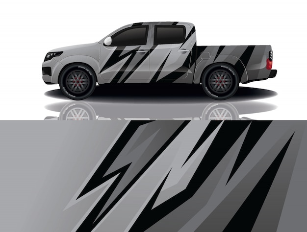 diseño de envoltura de calcomanía de coche de camión