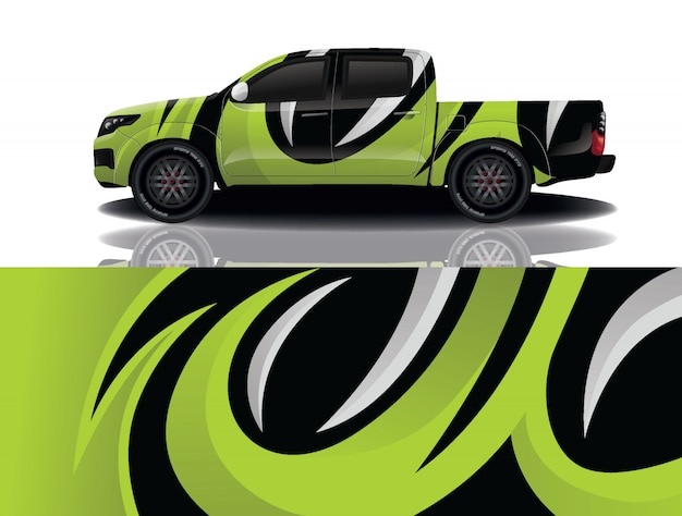 diseño de envoltura de calcomanía de coche de camión