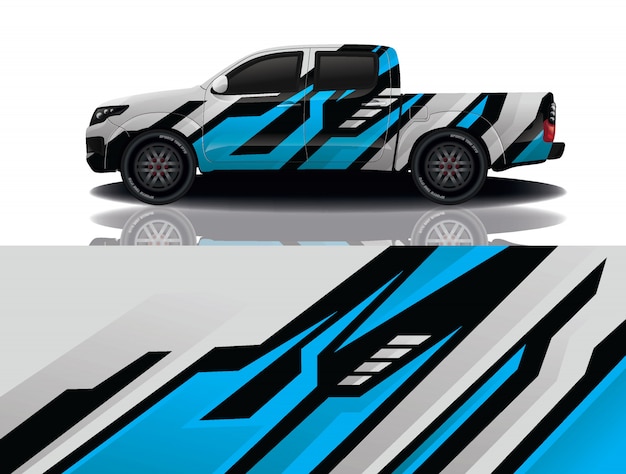 diseño de envoltura de calcomanía de coche de camión