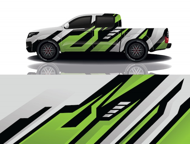diseño de envoltura de calcomanía de coche de camión