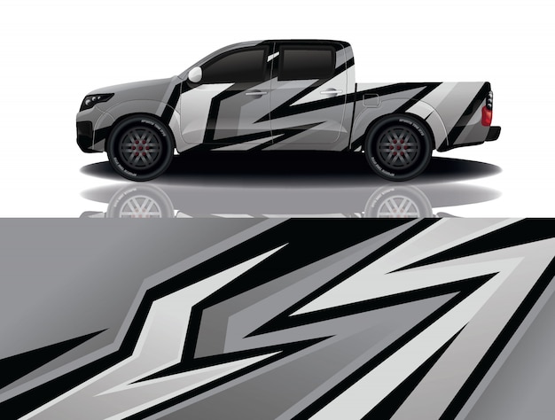 diseño de envoltura de calcomanía de coche de camión