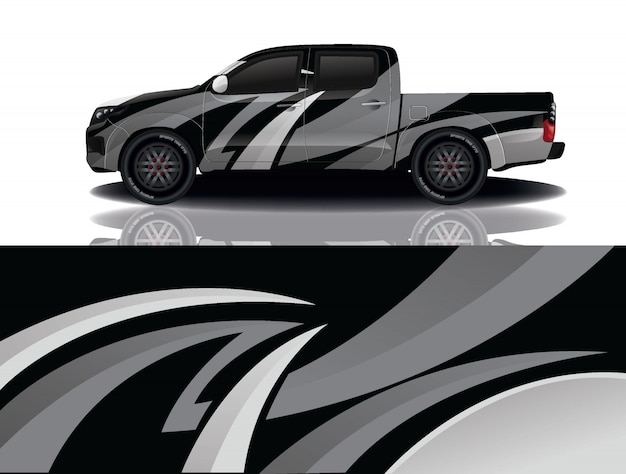 diseño de envoltura de calcomanía de coche de camión