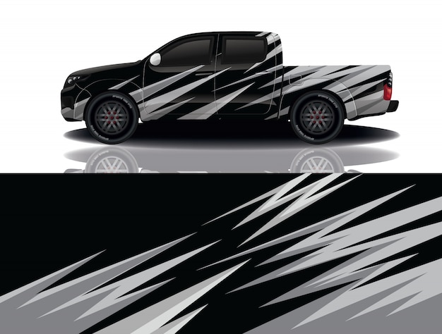 diseño de envoltura de calcomanía de coche de camión