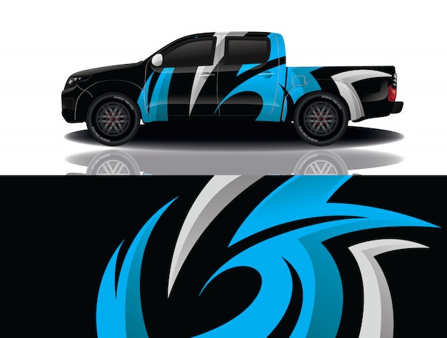 diseño de envoltura de calcomanía de coche de camión