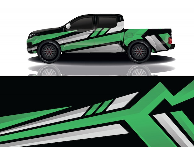 diseño de envoltura de calcomanía de coche de camión