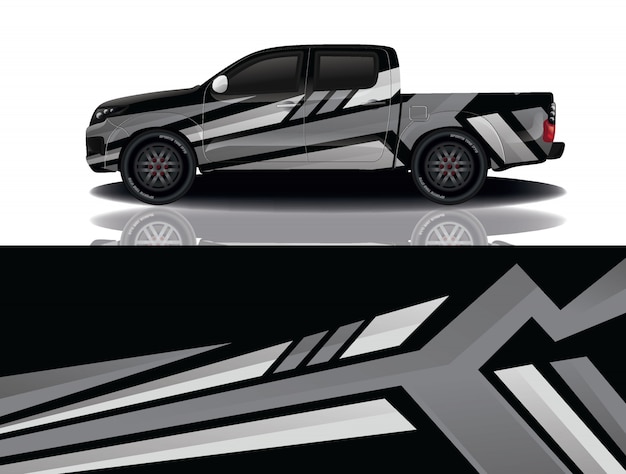 diseño de envoltura de calcomanía de coche de camión