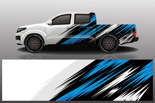 diseño de envoltura de calcomanía de coche de camión
