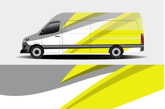 diseño de envoltura de calcomanía de coche deportivo
