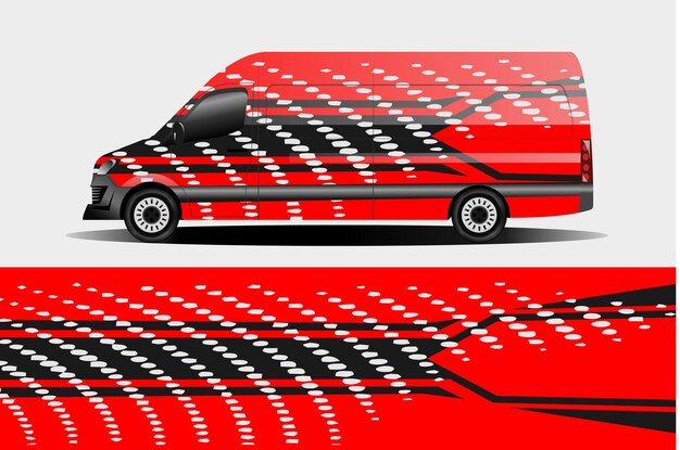 diseño de envoltura de calcomanía de coche deportivo