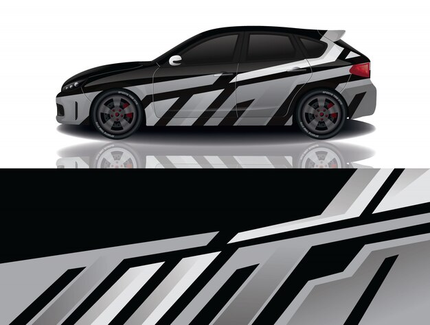 diseño de envoltura de calcomanía para suv car