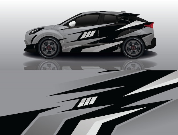diseño de envoltura de calcomanía para suv car