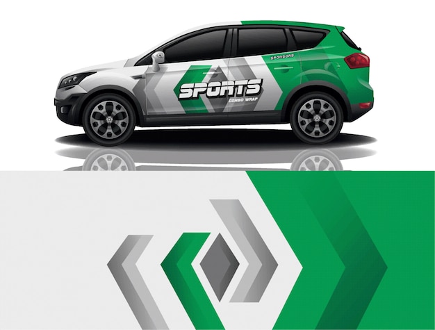 diseño de envoltura de calcomanía para suv
