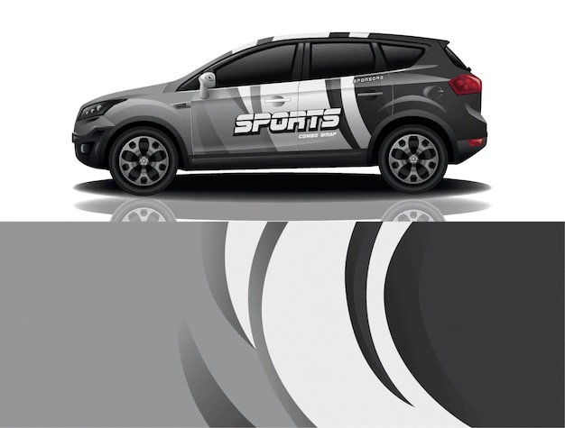 diseño de envoltura de calcomanía para suv