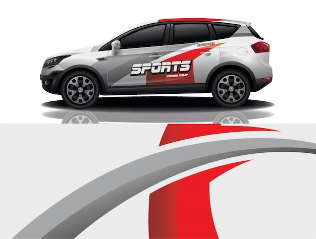 diseño de envoltura de calcomanía para suv