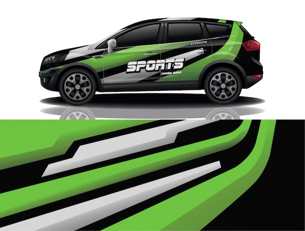 diseño de envoltura de calcomanía para suv