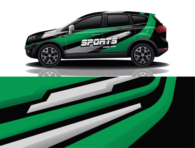 diseño de envoltura de calcomanía para suv
