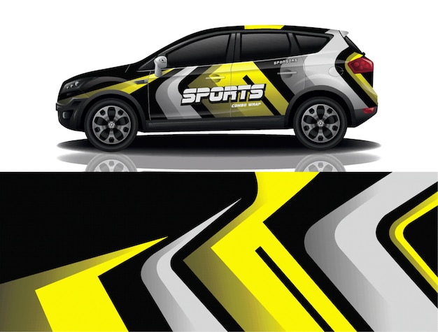 diseño de envoltura de calcomanía para suv
