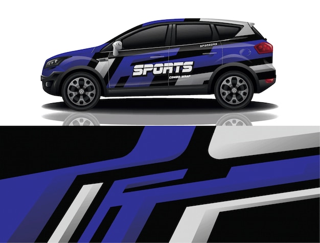 diseño de envoltura de calcomanía para suv