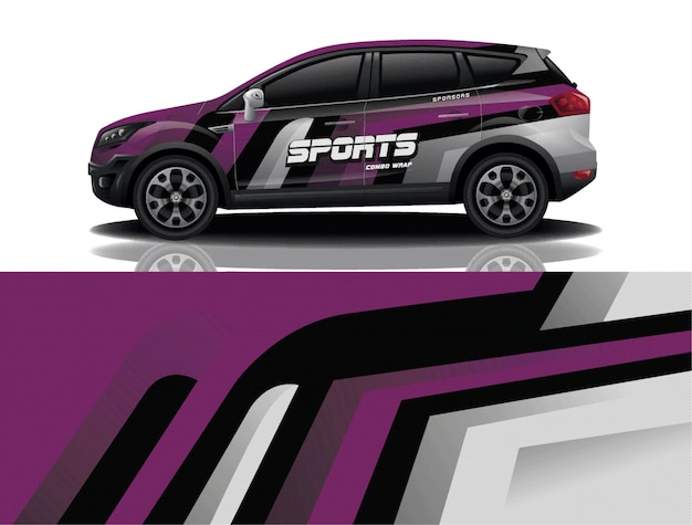diseño de envoltura de calcomanía para suv