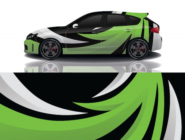 diseño de envoltura de calcomanías para automóviles