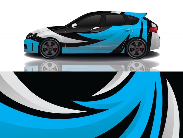 diseño de envoltura de calcomanías para automóviles