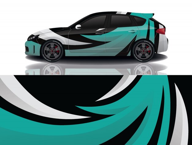 diseño de envoltura de calcomanías para automóviles