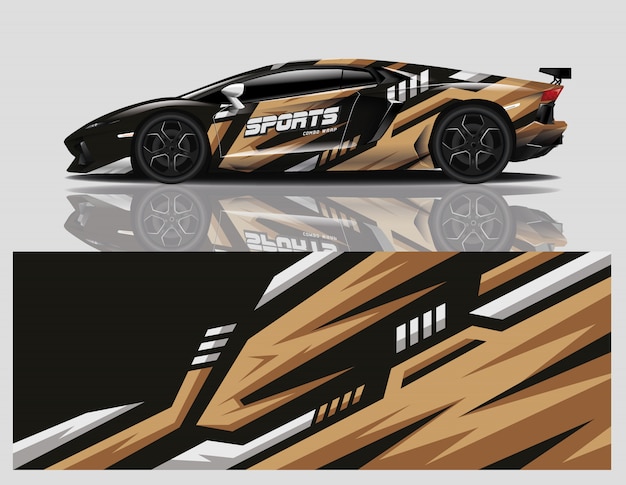 diseño de envoltura de calcomanías para automóviles