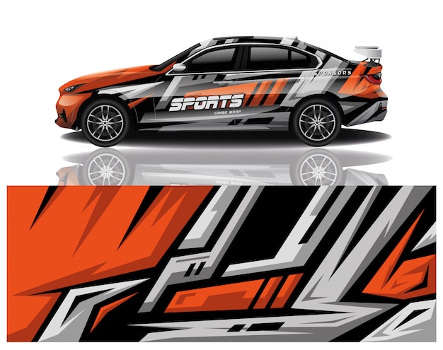 diseño de envoltura de calcomanías para automóviles