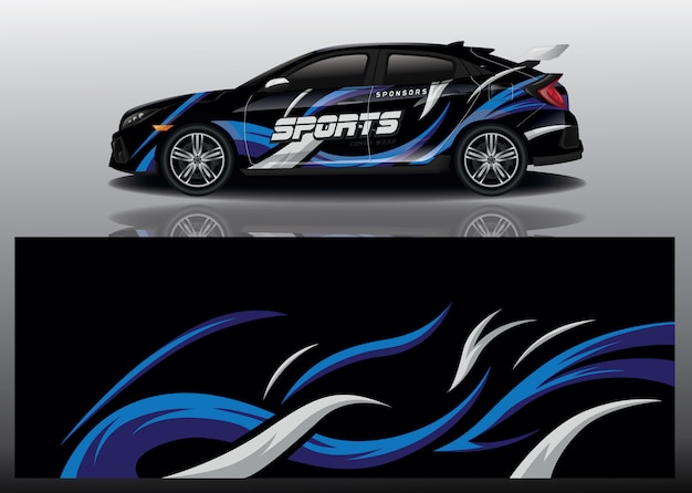 diseño de envoltura de calcomanías para automóviles