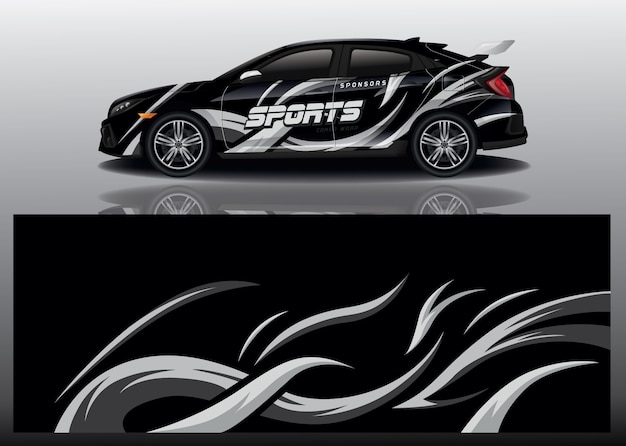 diseño de envoltura de calcomanías para automóviles