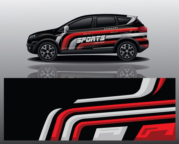 diseño de envoltura de calcomanías para automóviles