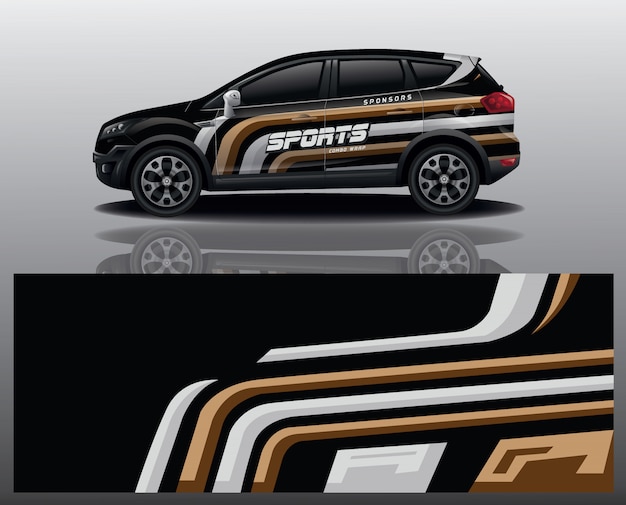 diseño de envoltura de calcomanías para automóviles