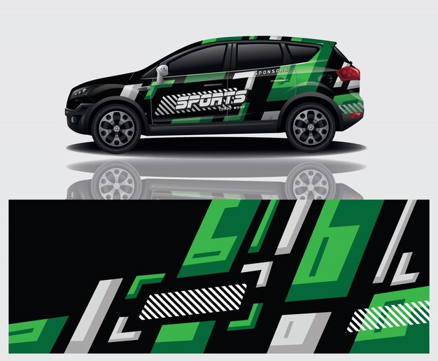 diseño de envoltura de calcomanías para automóviles