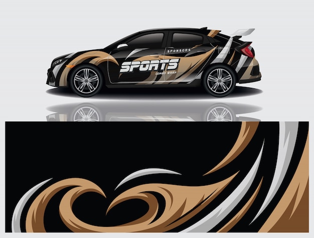 diseño de envoltura de calcomanías para automóviles