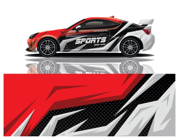 diseño de envoltura de calcomanías para automóviles