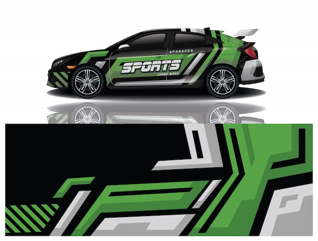 diseño de envoltura de calcomanías para automóviles