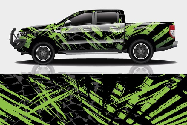 Diseño de envoltura de calcomanías para automóviles
