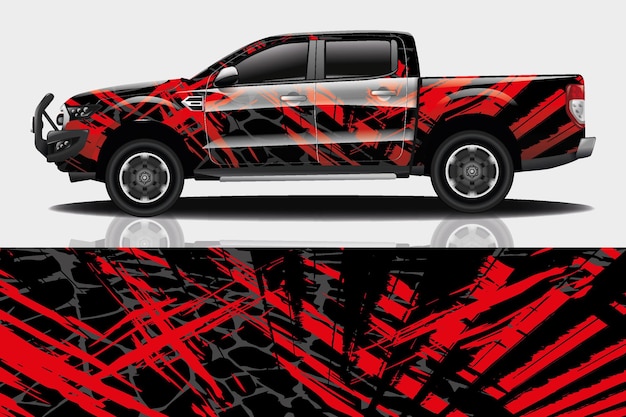 Diseño de envoltura de calcomanías para automóviles