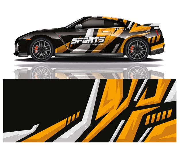 diseño de envoltura de calcomanías para automóviles